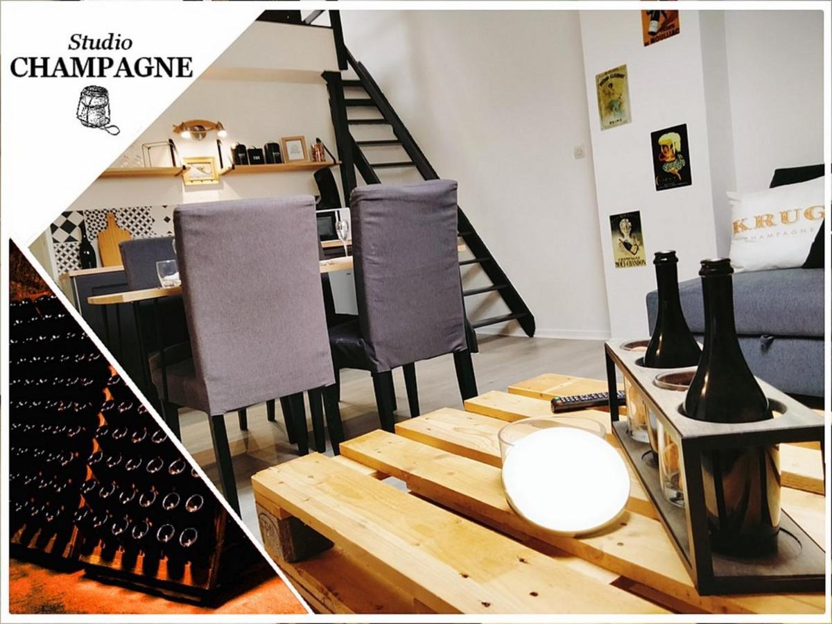 Studio Champagne Daire Reims Dış mekan fotoğraf